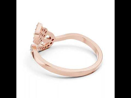 14K Yellow Gold Round Lab-Grown Diamond Ring for Women | Anniversary Gift | Pure Carat