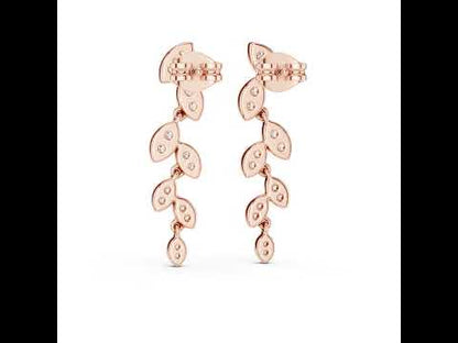 14K Yellow Gold Round Lab-Grown Diamond Earrings for Women | Bridal Wear | Pure Carat