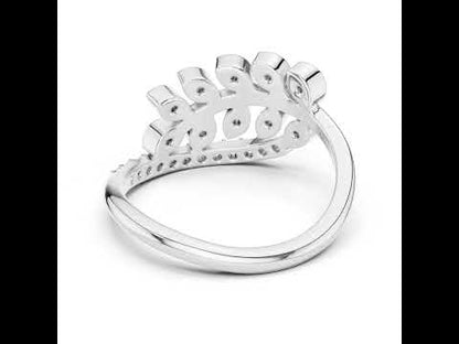 18K Yellow Gold Round Lab-Grown Diamond Ring for Women | Wedding Wear | Pure Carat