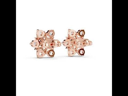 14K White Gold Round Lab-Grown Diamond Engagement Earrings for Women | Pure Carat