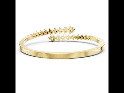 18k Rose Gold Round Lab-Grown Diamond Bridal Bracelet for Women | Pure Carat