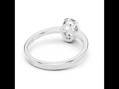 14K Yellow Gold Round Lab-Grown Diamond Drop Ring for Women | Party Wear | Pure Carat