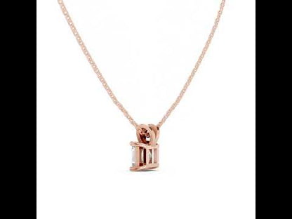 14K White Gold Princess Lab-Grown Diamond Pendant for Women | Office Wear | Pure Carat