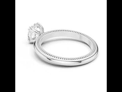 Women’s Round Lab-Grown Diamond Ring in 14K Rose Gold | Pure Carat