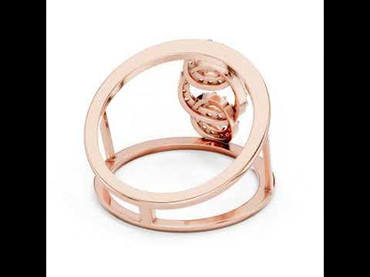 18K White Gold Round Lab-Grown Diamond Anniversary Gift Ring for Women | Pure Carat
