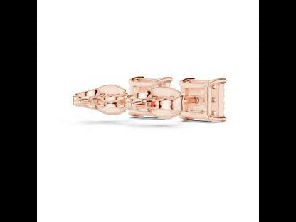 14K White Gold Round Lab-Grown Diamond Wedding Earrings for Women | Pure Carat