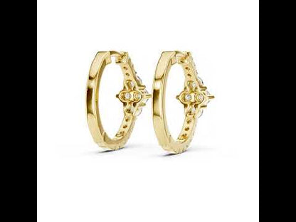 14K Rose Gold Round Cut Diamond Earrings for Women - Everyday Wear Jewellery - Pure Carat