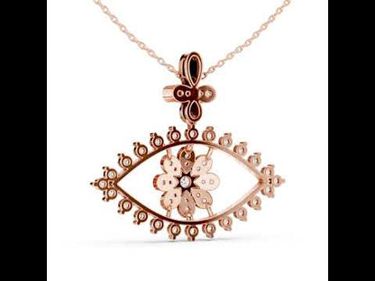 14K Yellow Gold Round Lab-Grown Diamond Pendant for Women | Office Wear | Pure Carat