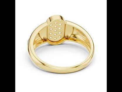 14K White Gold Round Lab-Grown Diamond Drop Ring for Women | Everyday Wear | Pure Carat