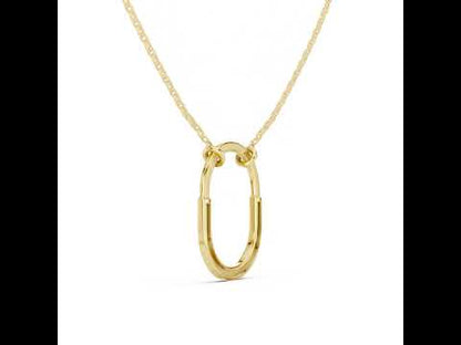 14K Yellow Gold Round Lab-Grown Diamond Pendant for Women | Office Wear | Pure Carat