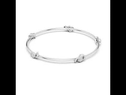 14K White Gold Round Lab-Grown Diamond Bracelet for Women | Engagement Wear | Pure Carat