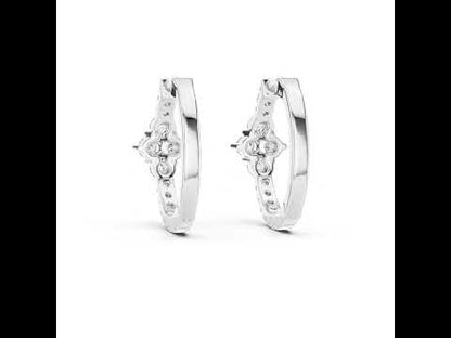 14K Rose Gold Round Cut Diamond Earrings for Women - Everyday Wear Jewellery - Pure Carat