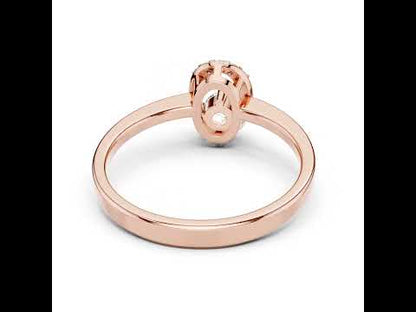 14K Yellow Gold Round Lab-Grown Diamond Drop Ring for Women | Party Wear | Pure Carat