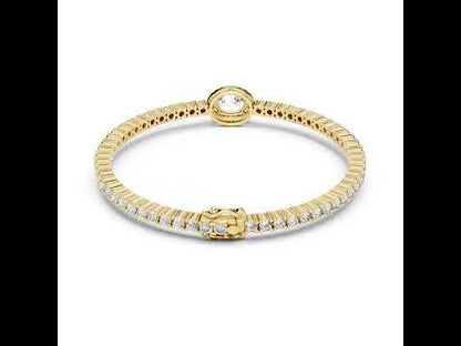 14K Rose Gold Bracelet with Round Lab-Grown Diamonds for Women - Pure Carat