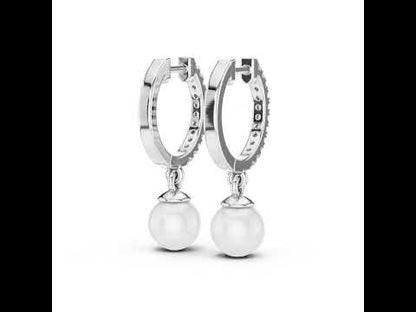 14K White Gold Round Cut Diamond Earrings for Women | Engagement Jewellery | Pure Carat