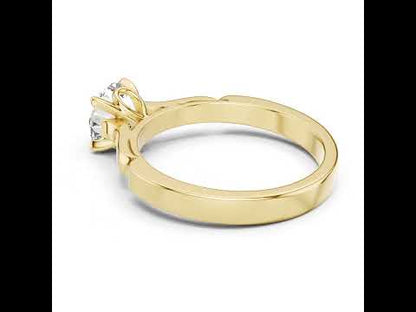 Round Lab-Grown Diamond Solitaire Ring in 14K White Gold | PureCarat