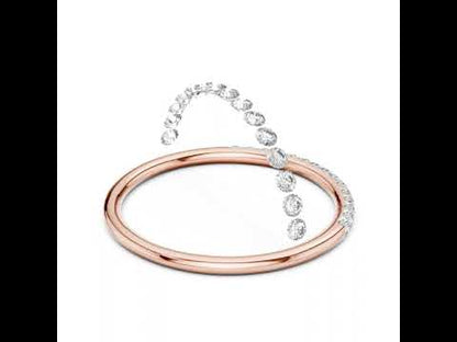 18K White Gold Round Lab-Grown Diamond Drop Ring for Women | Bridal Wear | Pure Carat