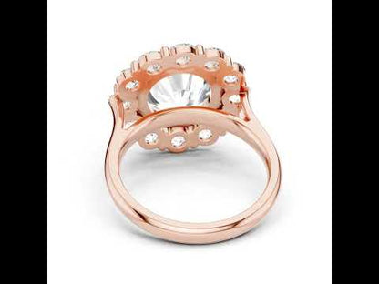 18K Yellow Gold Round Lab-Grown Diamond Anniversary Gift Ring for Women | Pure Carat