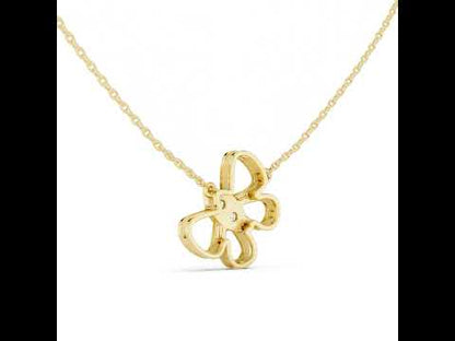18K Yellow Gold Round Lab-Grown Diamond Pendant for Women | Party Wear | Pure Carat