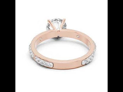 PureCarat 18K Yellow Gold Round Lab-Grown Diamond Solitaire Ring