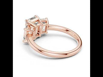 Emerald Cut Lab-Grown Diamond Solitaire Ring in 18K Yellow Gold - Pure Carat