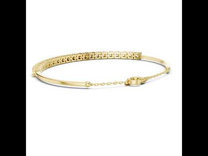 14k Rose Gold Round Lab-Grown Diamond Everyday Wear Bracelet for Women | Pure Carat