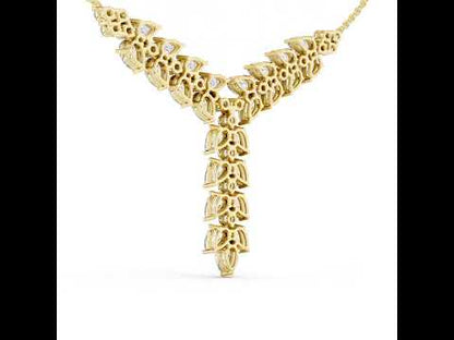 14k Rose Gold Pear/Round Lab-Grown Diamond Bridal Pendant for Women | Pure Carat