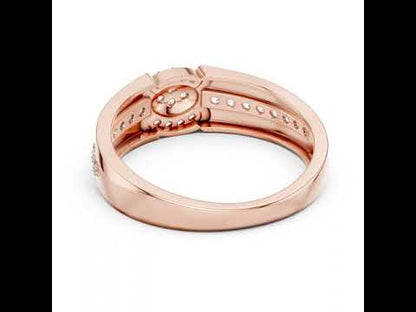 14K Yellow Gold Round Lab-Grown Diamond Ring for Women | Office Wear | Pure Carat