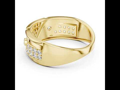 14K Yellow Gold Round Lab-Grown Diamond Bridal Ring for Women | Pure Carat