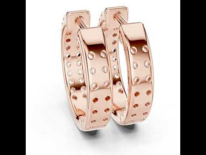 18K Yellow Gold Round Cut Diamond Drop Earrings for Women | Anniversary Gift | Pure Carat
