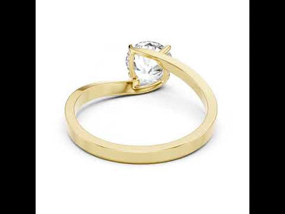 PureCarat 18K White Gold Round Lab-Grown Diamond Women’s Ring