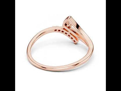 14K Yellow Gold Round Lab-Grown Diamond Ring for Women | Office Wear | Pure Carat