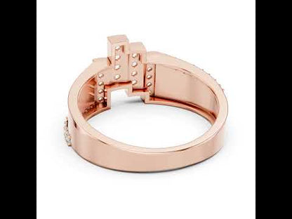 18K Rose Gold Round Lab-Grown Diamond Engagement Ring for Women | Pure Carat