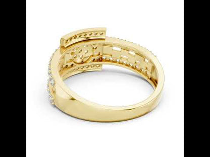 14K Rose Gold Round Lab-Grown Diamond Everyday Wear Ring for Women | Pure Carat