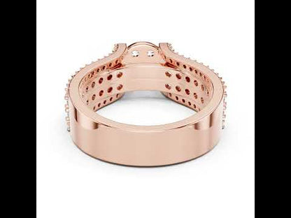 18K Yellow Gold Round Lab-Grown Diamond Ring for Women | Anniversary Gift | Pure Carat