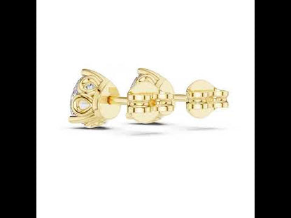 14K Rose Gold Pear Lab-Grown Diamond Stud Earrings for Women | Bridal Collection | Pure Carat