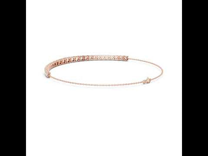14K Yellow Gold Round Cut Lab-Grown Diamond Bracelet for Women – Pure Carat