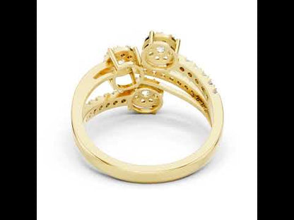 18K Rose Gold Round Lab-Grown Diamond Anniversary Gift Ring for Women | Pure Carat