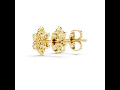 14K Rose Gold Round Lab-Grown Diamond Drop Earrings for Women | Wedding Wear | Pure Carat