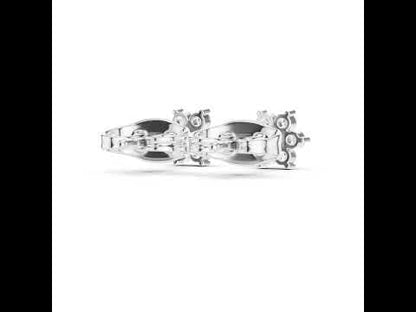 14K White Gold Round Lab-Grown Diamond Everyday Wear Earrings for Women | Pure Carat