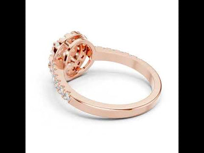 18K White Gold Round Lab-Grown Diamond Engagement Ring for Women | Pure Carat