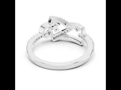 18K Yellow Gold Round Lab-Grown Diamond Bridal Ring for Women | Pure Carat