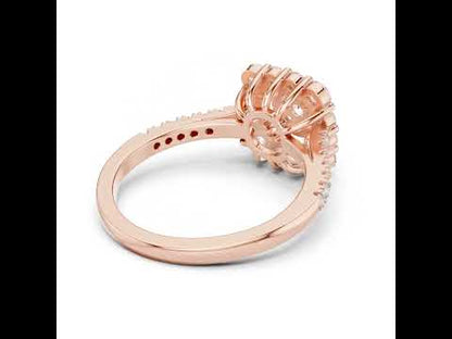 18K Rose Gold Round Lab-Grown Diamond Wedding Ring for Women | Pure Carat