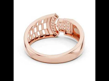 14K White Gold Round Lab-Grown Diamond Office Wear Ring for Women | Pure Carat