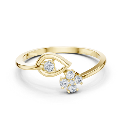 purecarat round cut diamond bypass wedding  