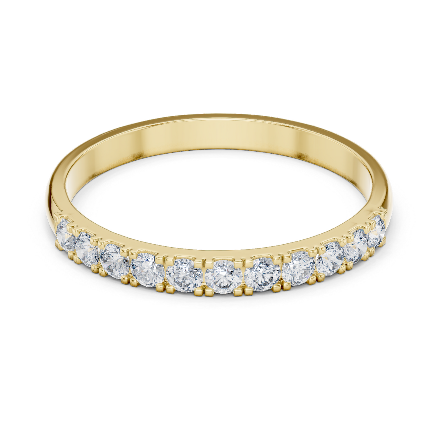 Women’s Yellow Gold Diamond Eternity Wedding Band